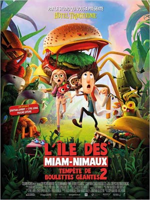 affiche du film L'île des Miam-nimaux (Tempête de boulettes géantes 2)