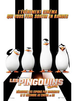 affiche du film Les Pingouins de Madagascar