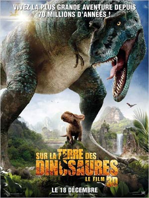 affiche du film Sur la terre des dinosaures